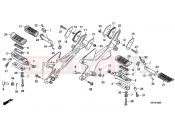 HONDA CBF10008 CBF1000 2008 F-22 FOOTREST