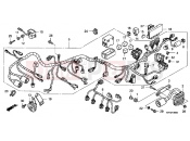 HONDA CBF10008 CBF1000 2008 F-30 WIRING HARNESS