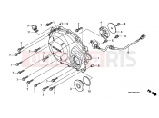 E-5 RIGHT CRANKSHAFT COVER - Honda CBF1000A7 CBF1000 ABS 2007
