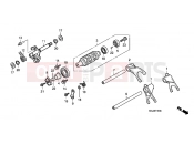 E-16 TRANSMISSION DRUM - Honda CBF1000FA CBF1000F 2010