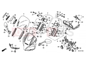 F-43 UPPER ENGINE HOUSING - Honda CBF1000FB CBF1000F 2011