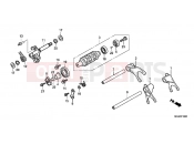 E-16 TRANSMISSION DRUM - Honda CBF1000FC CBF1000F 2012