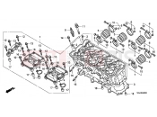 E-2 CYLINDER HEAD - Honda CBF1000FTB CBF1000FT 2011