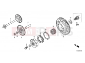 E-7 CLUTCH COUPLING START - Honda CBF1000FTC CBF1000FT 2012