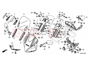 F-43 UPPER ENGINE HOUSING - Honda CBF1000FTC CBF1000FT 2012