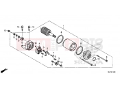 E-14 STARTER ENGINE - Honda CTX700DE CTX700 Dual Cluth ABS 2014