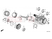 E-17 CRANKSHAFT / PISTON - Honda CTX700DE CTX700 Dual Cluth ABS 2014