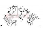 F-47 LOWER ENGINE - Honda CTX700DE CTX700 Dual Cluth ABS 2014