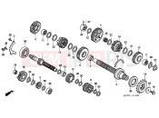 HONDA VFR8003 INTERCEPTOR 2003 E-14 TRANSMISSION