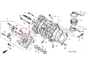 E-2 FRONT CYLINDER HEAD - Honda VFR800FIY INTERCEPTOR 2000