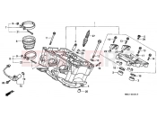 E-2-1 REAR CYLINDER HEAD - Honda VFR800FIY INTERCEPTOR 2000