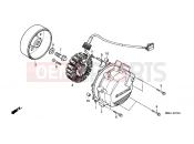 E-7 GENERATOR - Honda VFR800FIY INTERCEPTOR 2000