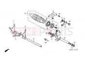 HONDA VFR800A3 INTERCEPTOR ABS 2003 E-15 TRANSMISSION DRUM