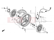 HONDA VFR800A3 INTERCEPTOR ABS 2003 F-12 FRONT WHEEL