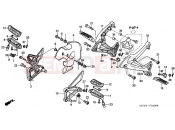 HONDA VFR800A3 INTERCEPTOR ABS 2003 F-24 FOOTREST