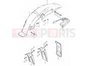 SUZUKI TS125ER T (1996) 75 - REAR FENDER