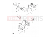 SUZUKI TS125ER Z (1982) 26 - TURN SIGNAL LAMP (E09, E95, MODEL L P09)