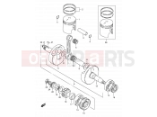 SUZUKI TS125ER L (1990) 4 - CRANKSHAFT