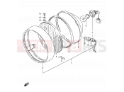 SUZUKI TS125ER L (1990) 20 - HEADLAMP (E02)