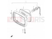 SUZUKI TS125ER L (1990) 22 - HEADLAMP (E09, E95, MODEL L P09)