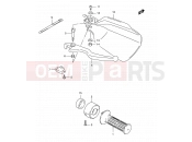SUZUKI TS125ER L (1990) 48A - RIGHT HANDLE LEVER (MODEL R P09)
