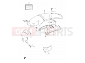 SUZUKI TS125ER L (1990) 51 - REAR FENDER (MODEL L,MODEL R E01)