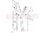 SUZUKI TS125X / TS125XU E (1984) 45 - HANDLEBAR (MODEL E)