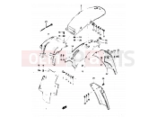 SUZUKI TS125X / TS125XU E (1984) 56 - REAR FENDER