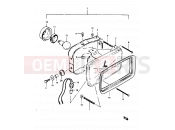 22 - HEADLAMP (E02, E04, E15, E17, E18, E21, E22) - Suzuki TS125X / TS125XU G (1986)