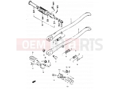 29 - STAND - FOOTREST - Suzuki TS125X / TS125XU G (1986)