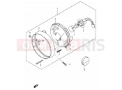 18 - HEADLAMP (E01,E24,E71) - Suzuki TS185ERC V (1997)