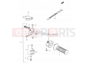 31 - RIGHT HANDLE LEVER - Suzuki TS185ERC V (1997)
