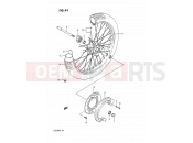 SUZUKI TS200R P (1993) (E04,E24) 41 - FRONT WHEEL (E24)