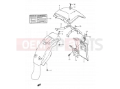 SUZUKI TS200R M (1991) (E03,E28,E33) 46 - REAR FENDER