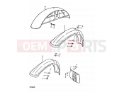 SUZUKI TS250ER X (1999) 56 - FRONT FENDER