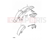 SUZUKI TS250ER X (1999) 66 - REAR FENDER
