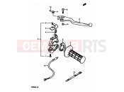 SUZUKI TS250X E (1984) 47 - RIGHT HANDLE SWITCH (MODEL E,MODEL G E17,E18,E22)