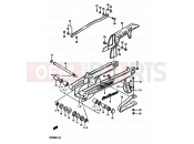 SUZUKI TS250X E (1984) 59 - REAR SWINGING ARM (E15,E16,E17,E18,E22,E24)