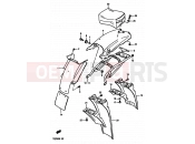 SUZUKI TS250X E (1984) 62 - REAR FENDER