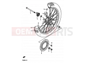 SUZUKI TS250X E (1984) 45 - FRONT WHEEL
