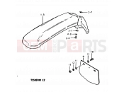 SUZUKI TS50ERK X (1999) 55 - FRONT FENDER