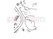 SUZUKI TS50ERKD D (1983) 58 - HANDLEBAR - CONTROL CABLE