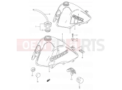 25 - FUEL TANK (MODEL D/E) - Suzuki TS50W D (1983)