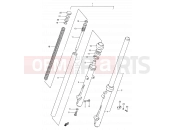 SUZUKI TS50W E (1984) 42 - FRONT DAMPER (MODEL D/E/F/G)