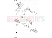 SUZUKI TU250X L2 (2012) (E03,E28,E33) 35 - FOOTREST