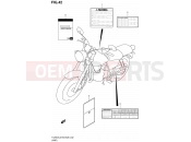 SUZUKI TU250X L2 (2012) (E03,E28,E33) 42 - LABEL (TU250XL2 E03)