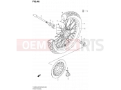 SUZUKI TU250X L2 (2012) (E03,E28,E33) 48 - FRONT WHEEL