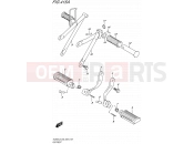SUZUKI TU250X L5 (2015) (E03,E28,E33) 415A - FOOTREST