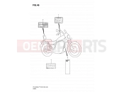 SUZUKI VS1400GLP V (1997) Intruder (E03,E28,E33) 46 - WARNING LABEL (MODEL T/V/W/X)