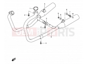 14 - MUFFLER - Suzuki VX800 / VX800U M (1991)